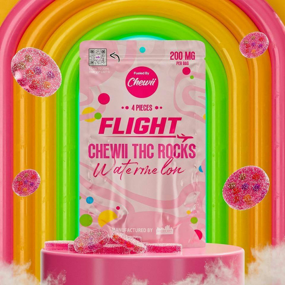 Flight - Watermelon Rocks Gummy/Nerds 200mg