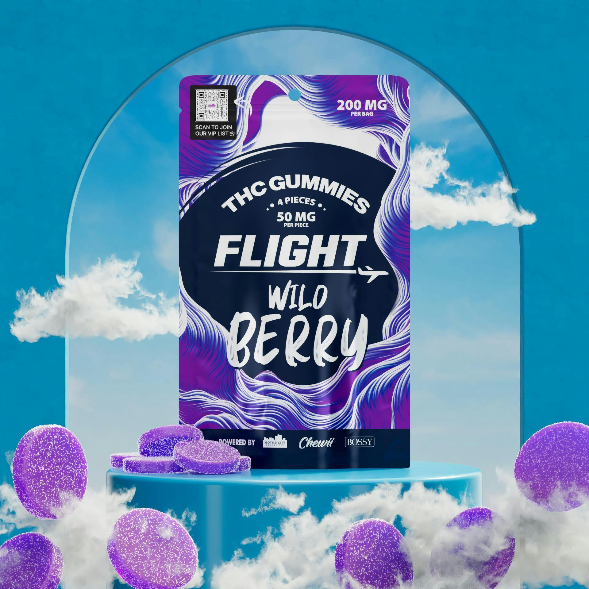Flight - Wild Berry Gummies 200mg at Blow New Buffalo