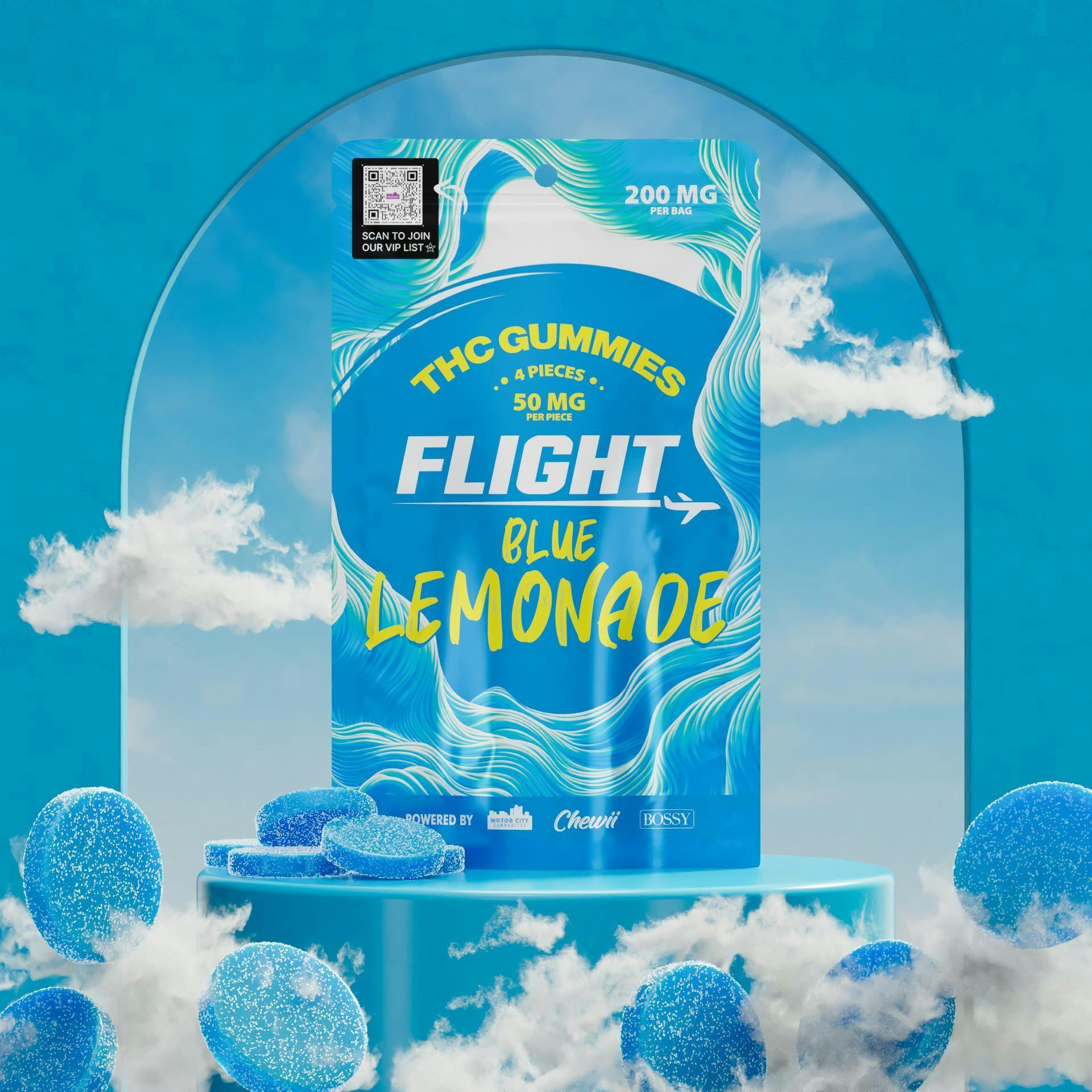 Flight - Blue Lemonade Gummies 200mg at Blow New Buffalo