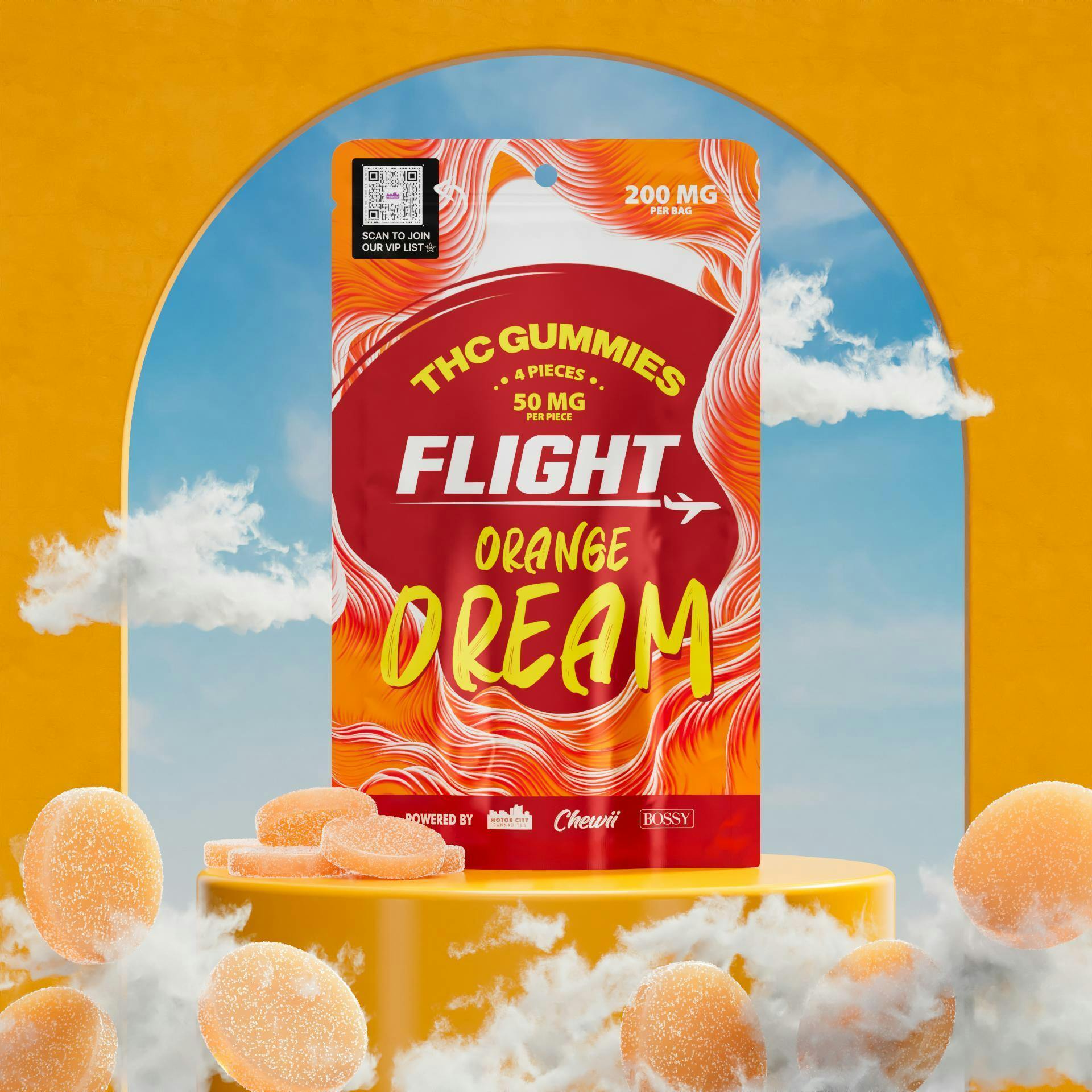 Flight - Orange Dream Gummies 200mg at Blow New Buffalo