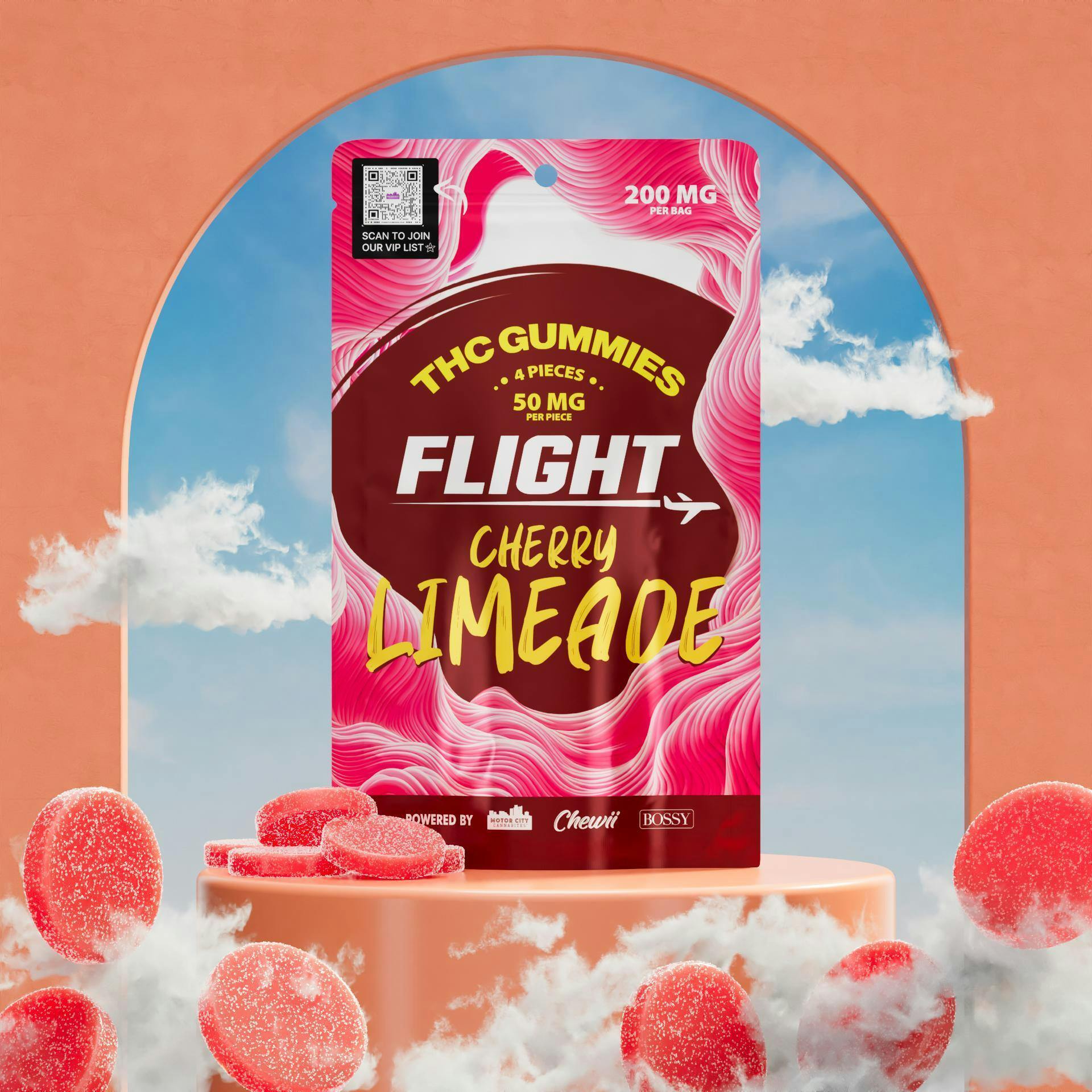 Flight - Cherry Limade Gummies 200mg at Blow New Buffalo