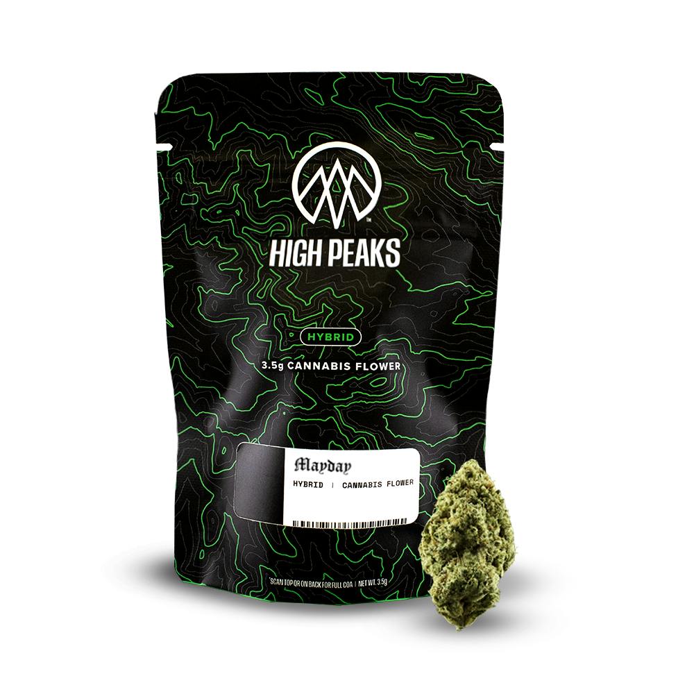 High Peaks | Mayday | Hand-Trimmed Flower | Hybrid | 3.5g by High Peaks