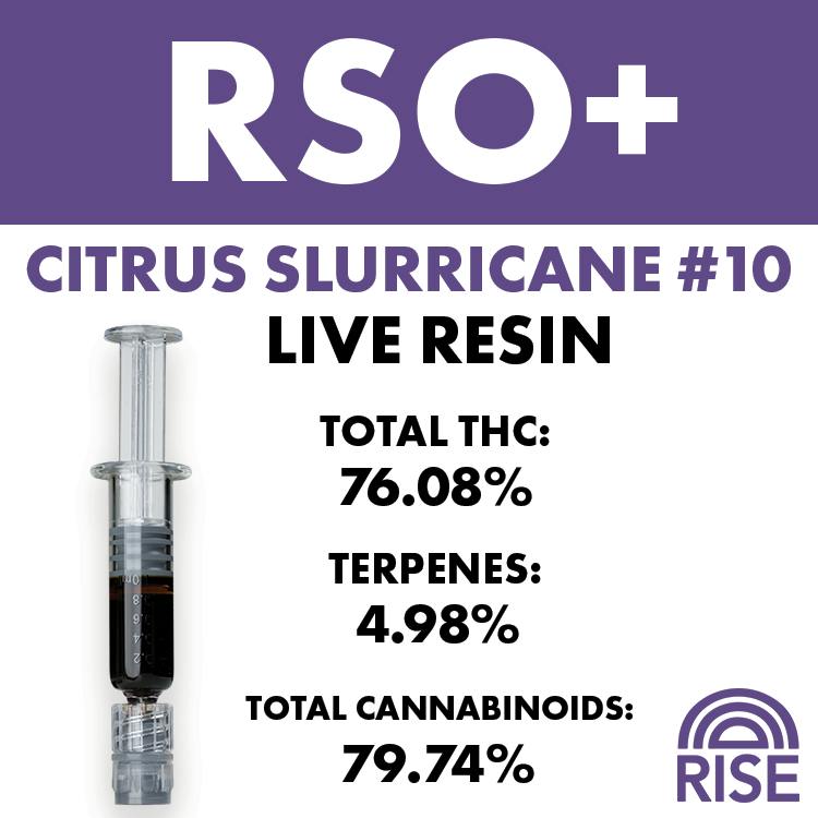 RISE RSO+ Citrus Slurricane #10