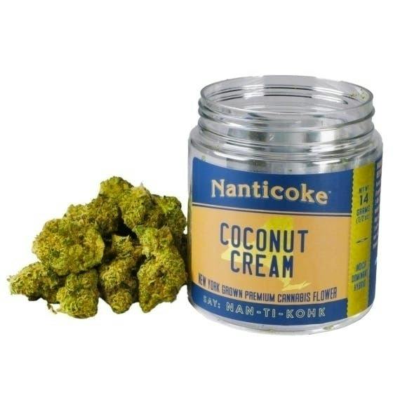 Coconut Cream 1/2oz. Glass Jar by Nanticoke