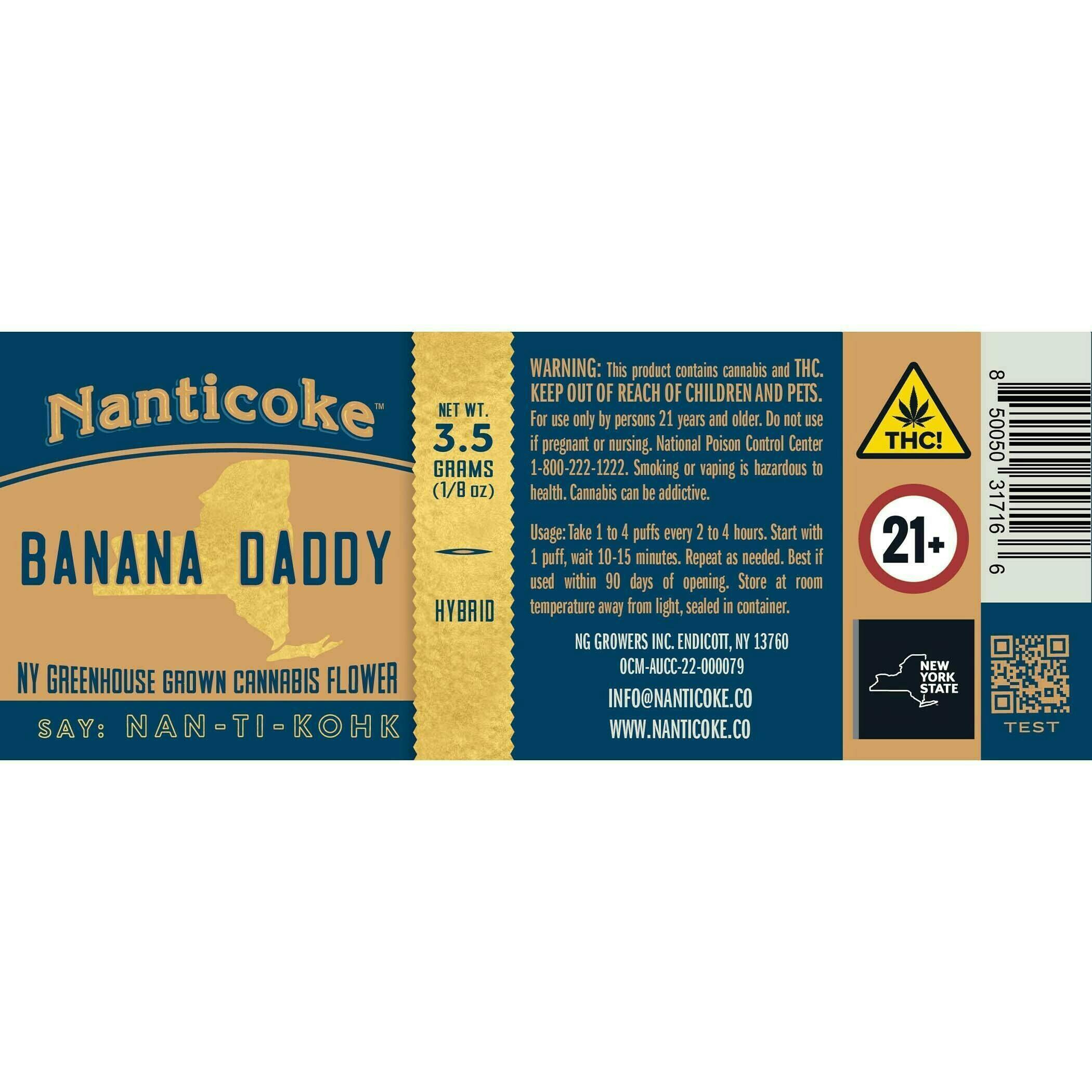 BANANA DADDY 1/8 OZ POUCH by Nanticoke