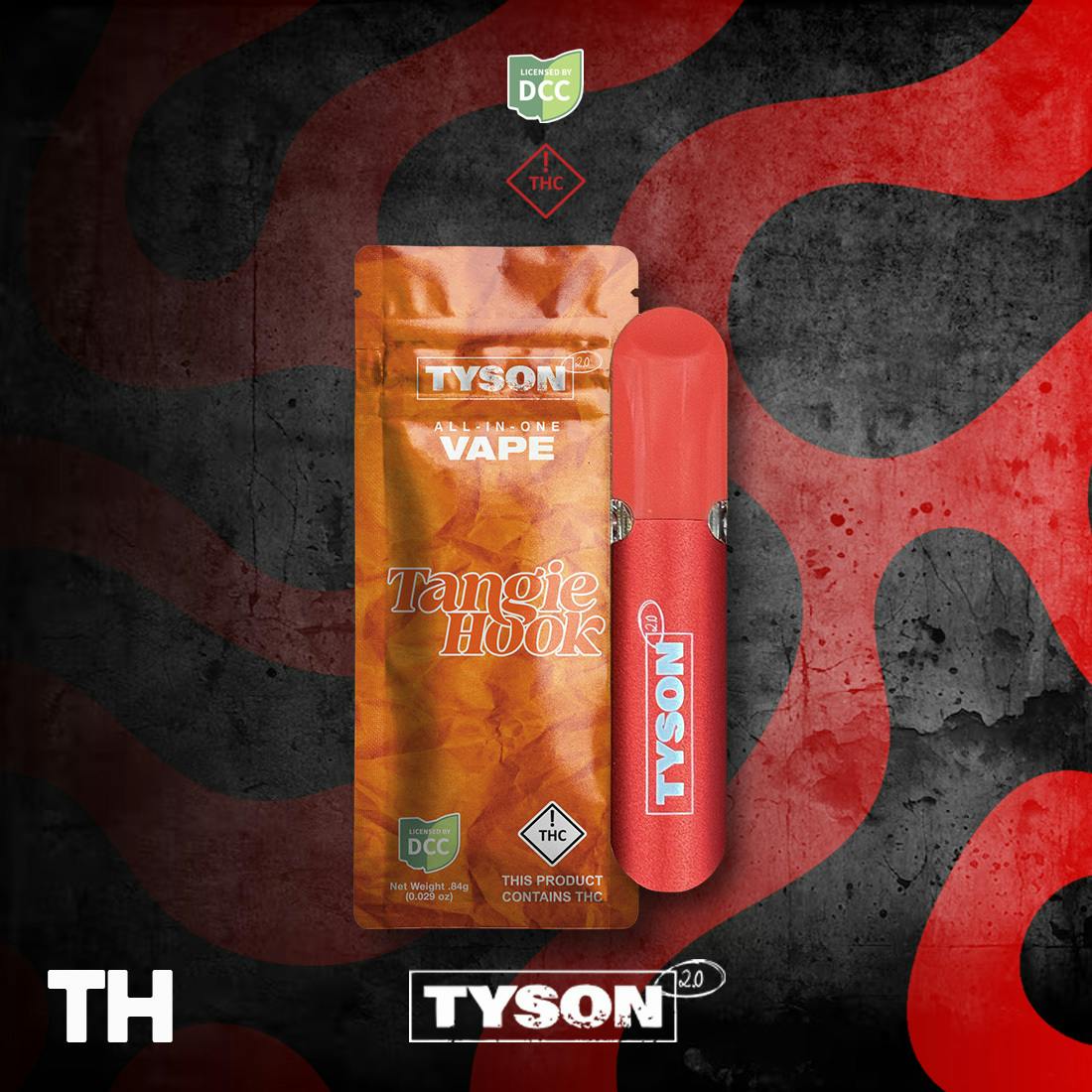 Tyson 2.0 | Tangie Hook | AIO (All-In-One) Vape | [1g]