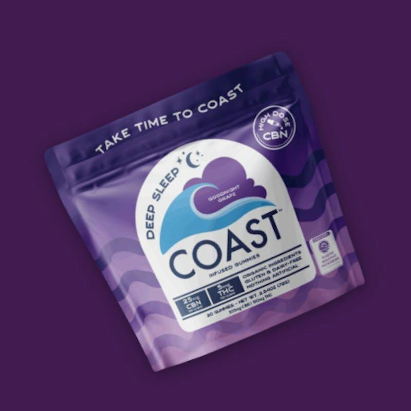 Coast Cannabis Co. | Goodnight Grape Deep Sleep 25:5 CBN:THC | Gummies by Coast Cannabis Co.