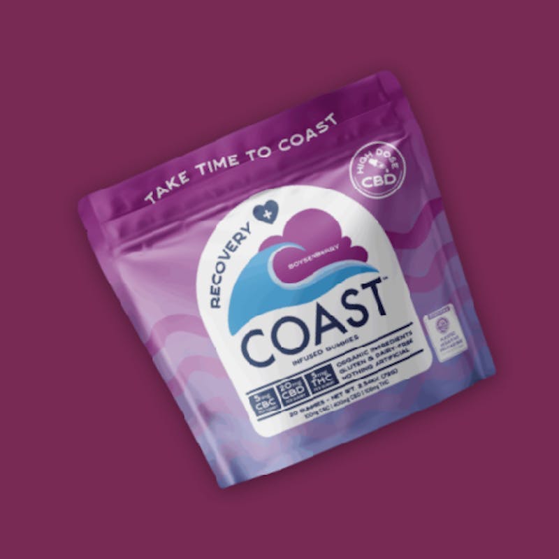 Coast Cannabis Co. | Boysenberry Restore 1:4:1 THC:CBD:CBC | Gummies | 20pk by Coast Cannabis Co.