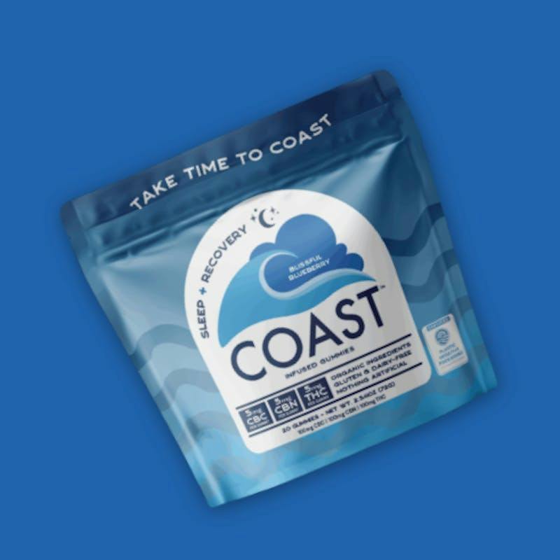 Coast Cannabis Co. | Blissful Blueberry Sleep & Recovery | Gummies by Coast Cannabis Co.
