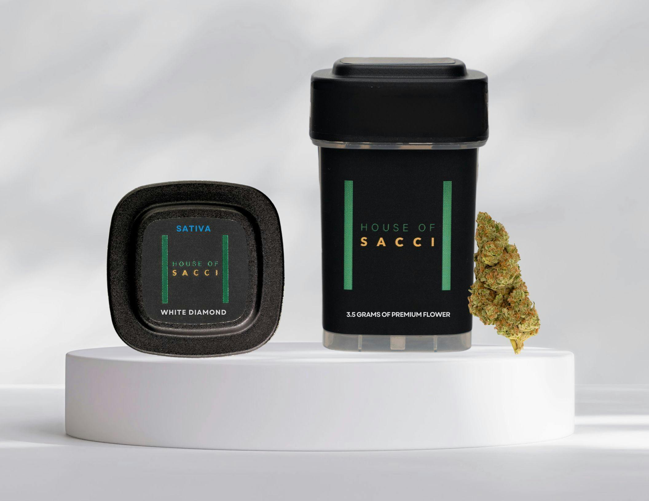 White Diamond 1/8 Premium Flower