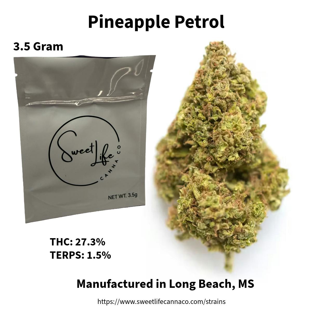 Pineapple Petrol Gram Bag