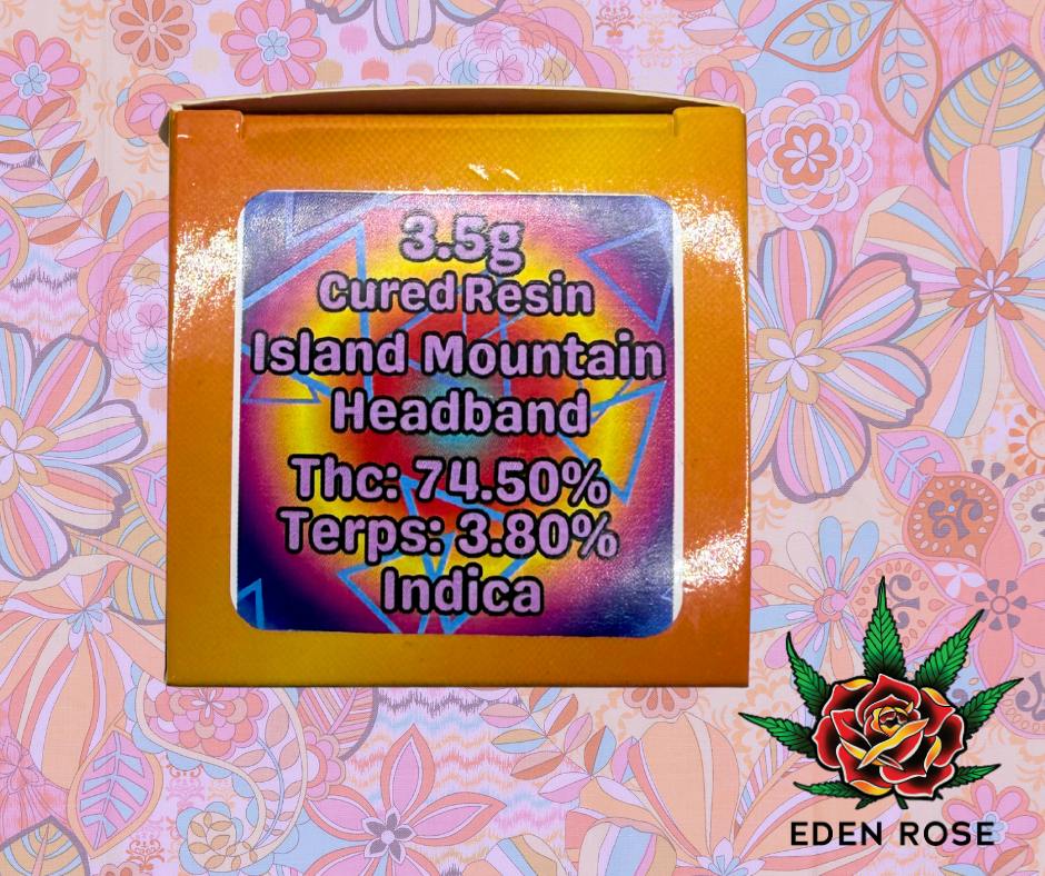 3.5G BHO Extract - Island Mountain Headband (Indica)