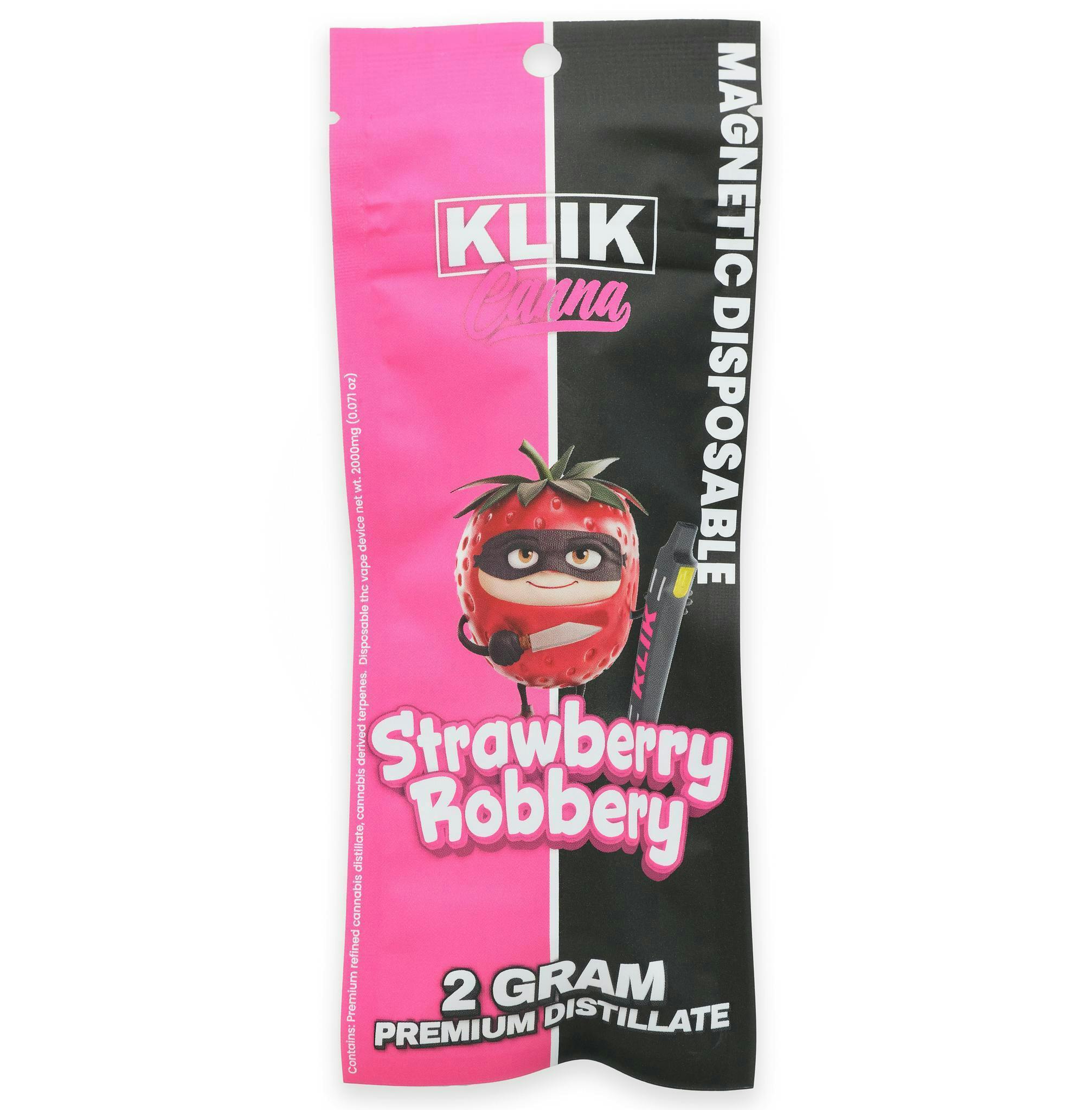 Klik 2 Gram Disposable - Strawberry Robbery
