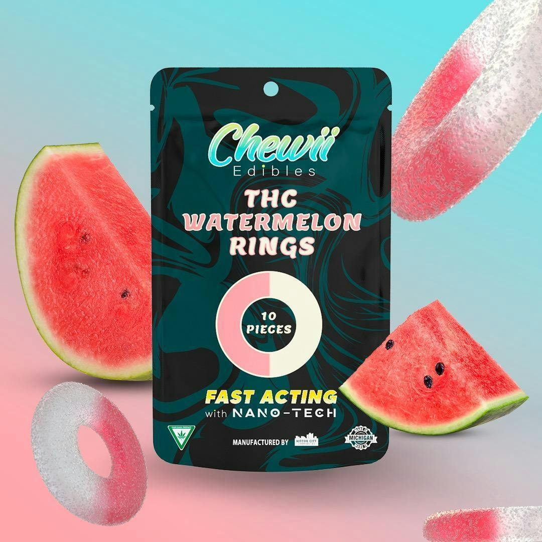 Chewii - Rings Watermelon 200MG - 10 pieces by Chewii