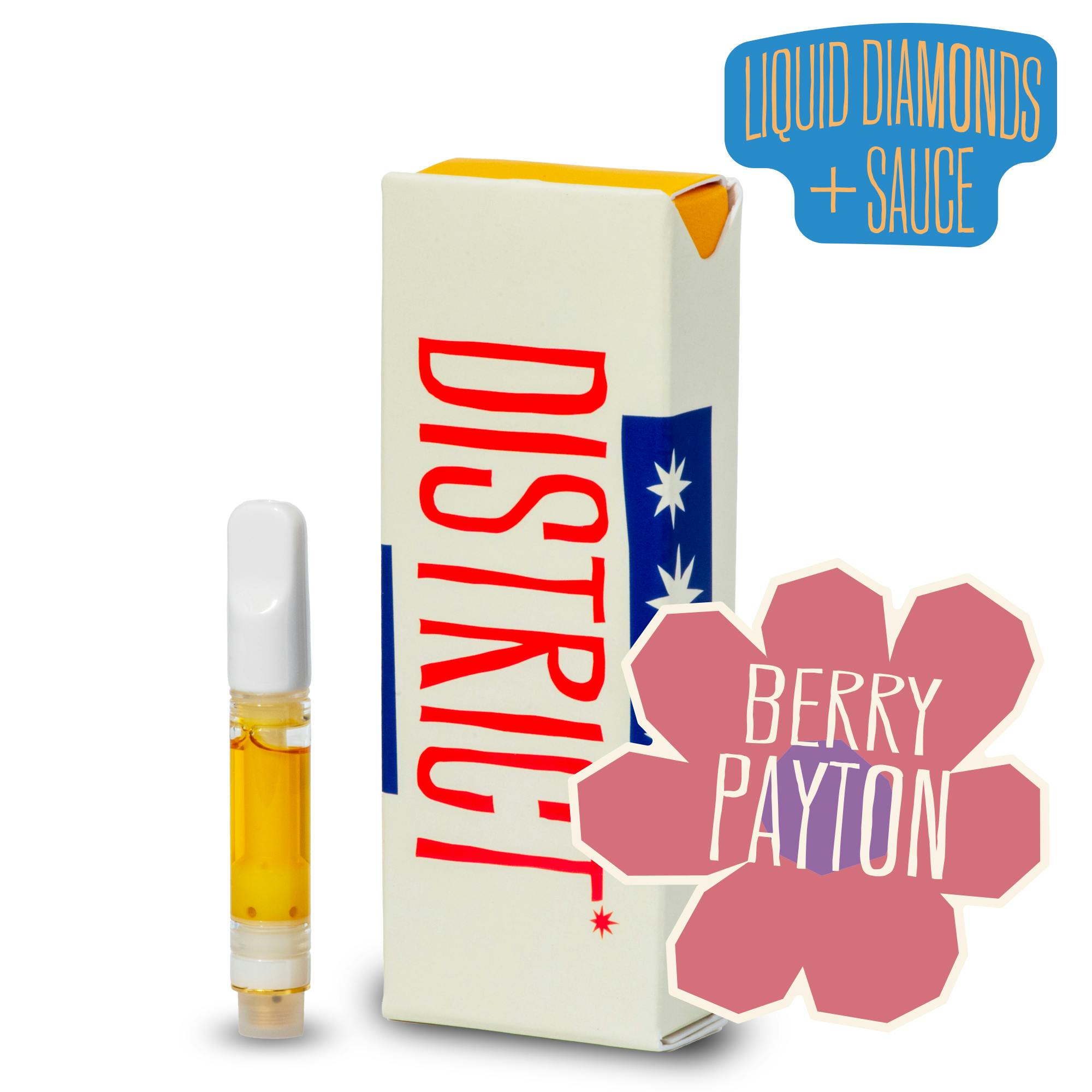 Berry Payton Liquid Diamonds & Sauce Cartridge by District Cannabis