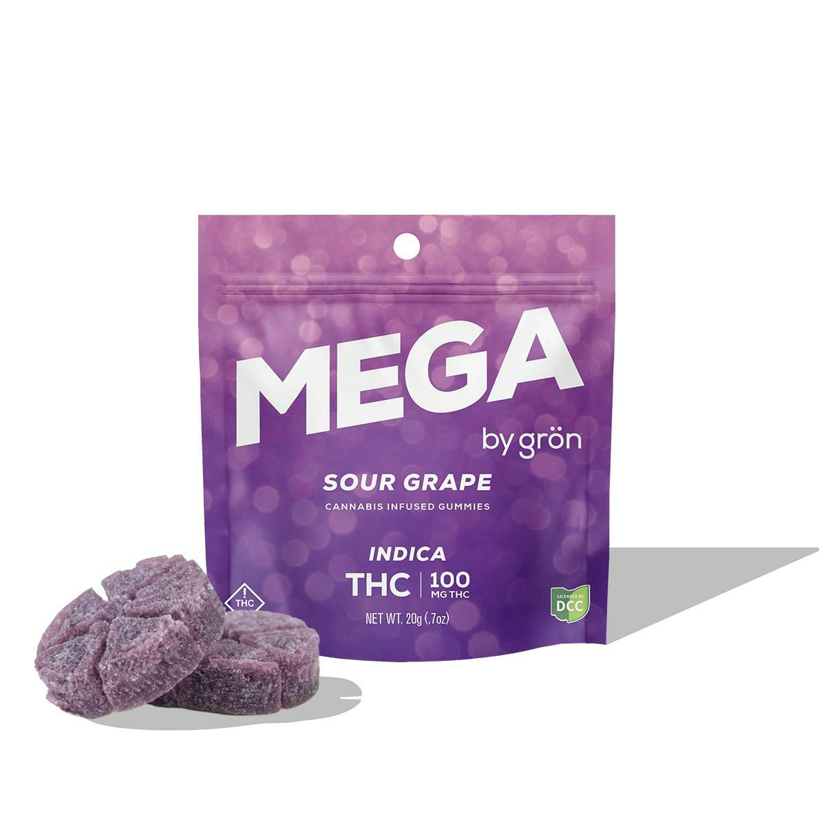 Grön Edibles: Sour Grape Mega Pearl