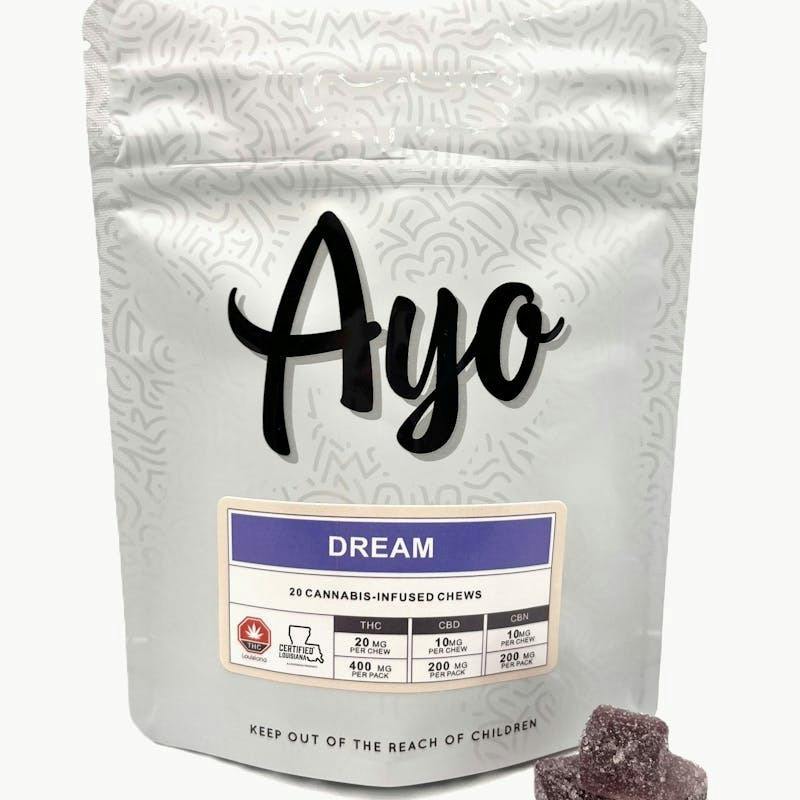 Ayo- Dream 2:1:1 Gummies 400mg THC, 200mg CBD, 200mg CBN 20pk at H & W dispensary