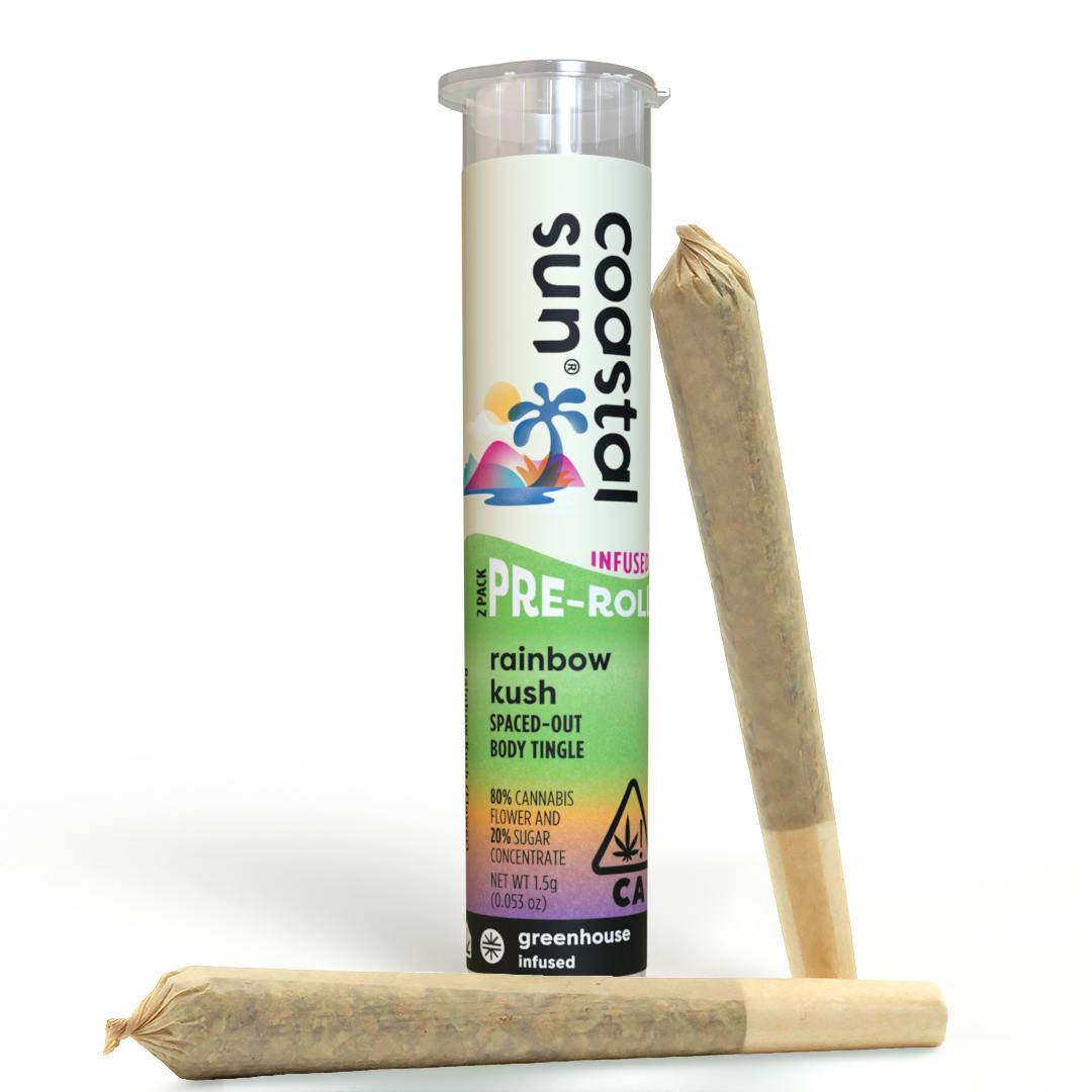 Rainbow Kush Infused Greenhouse 0.75g Pre-Roll 2pk 1.5g