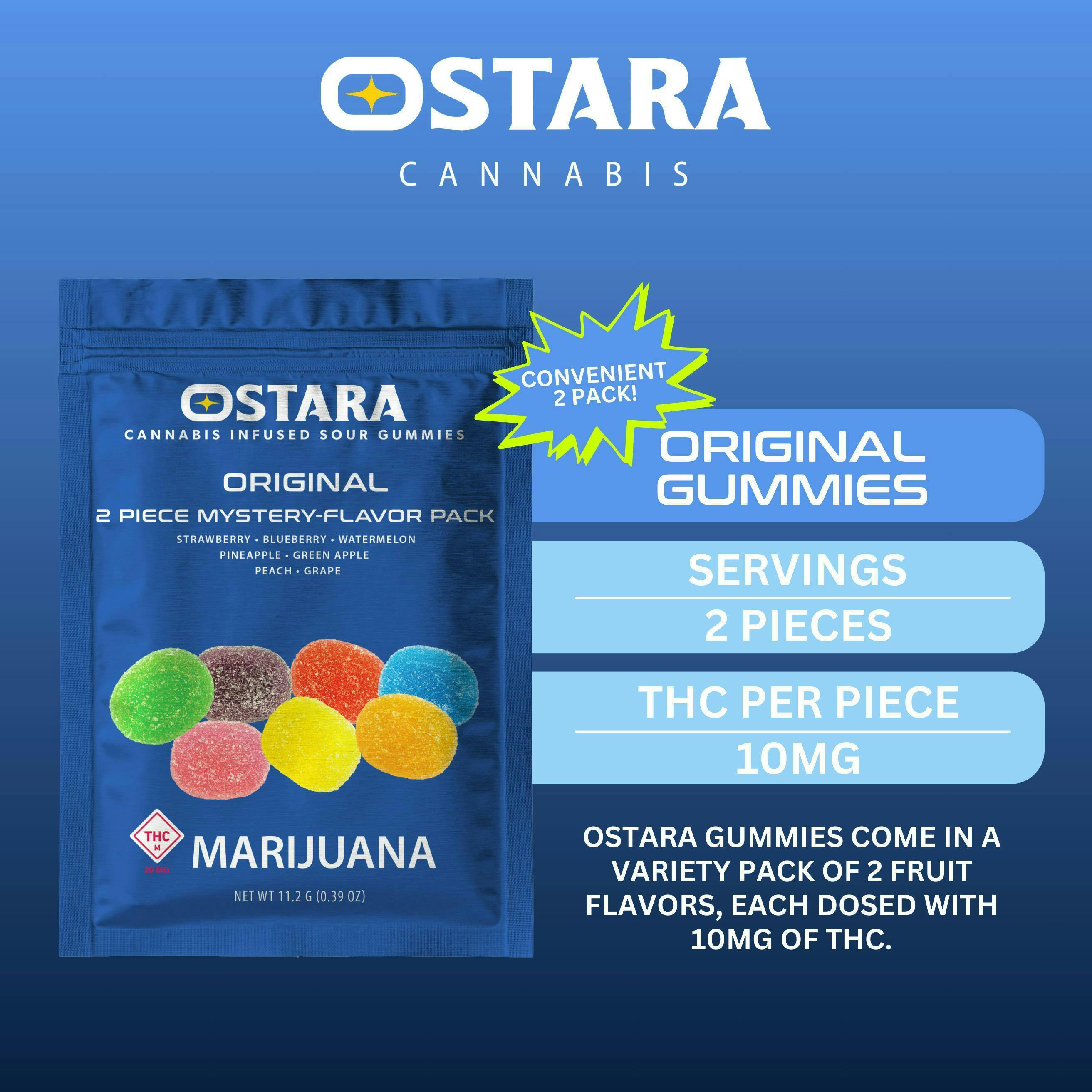 Ostara | Original Gummies | 2pk at SWADE Dispensary Cherokee