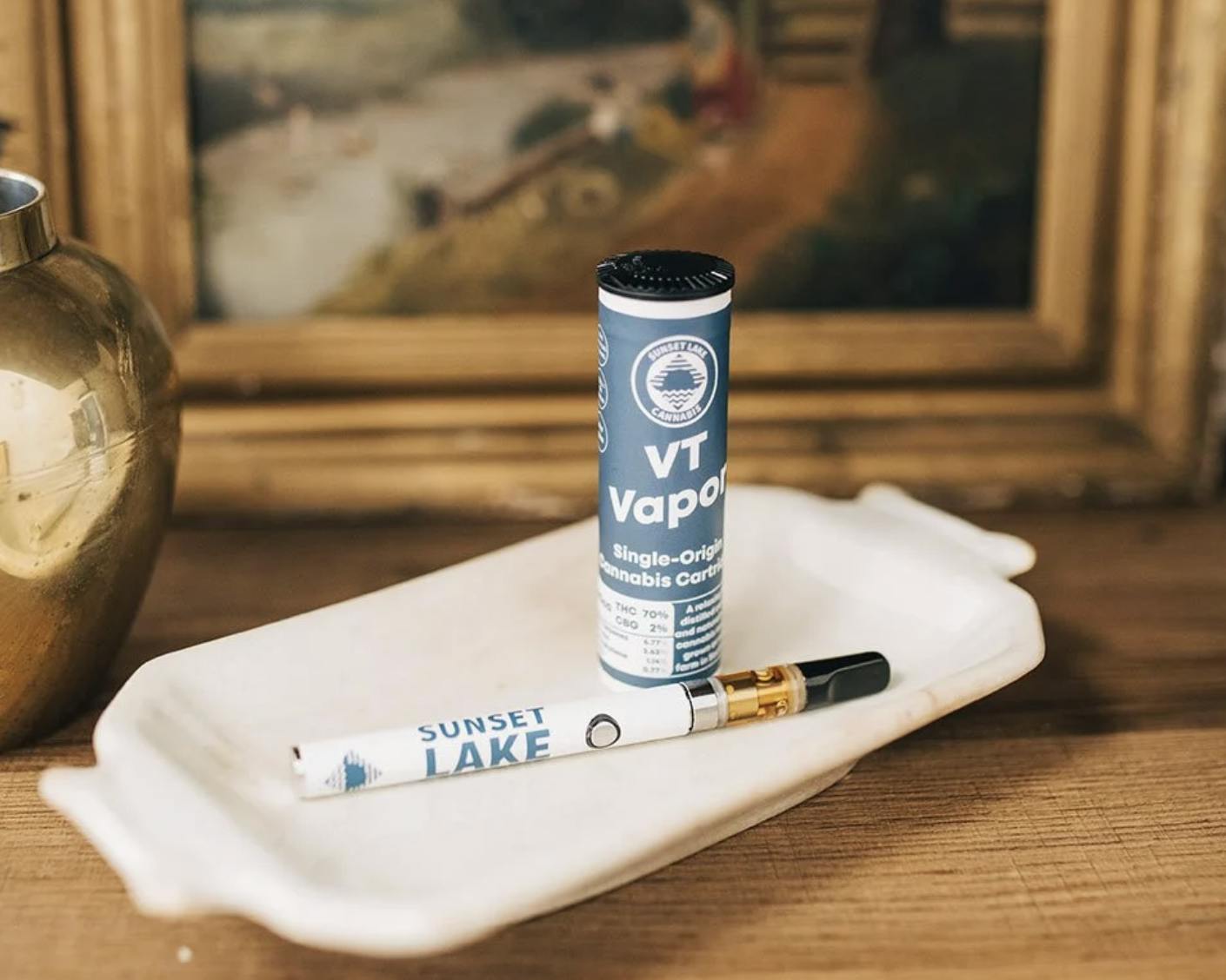 Sunset Lake- VT Vapor Indica Distillate Vape Cartridge 1g by Sunset Lake