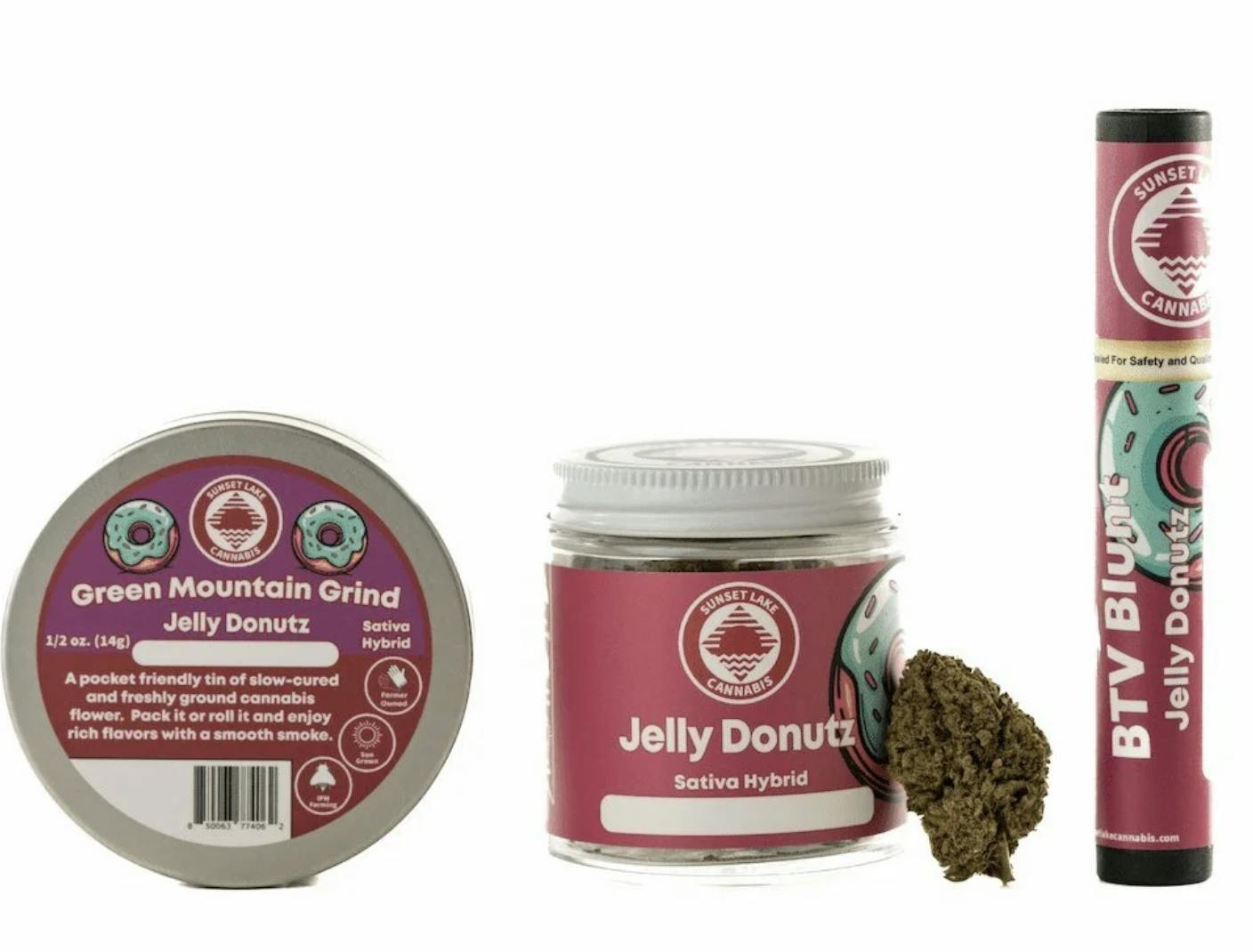Sunset Lake- Jelly Donutz BTV Blunt 1g at Vermont Trap House
