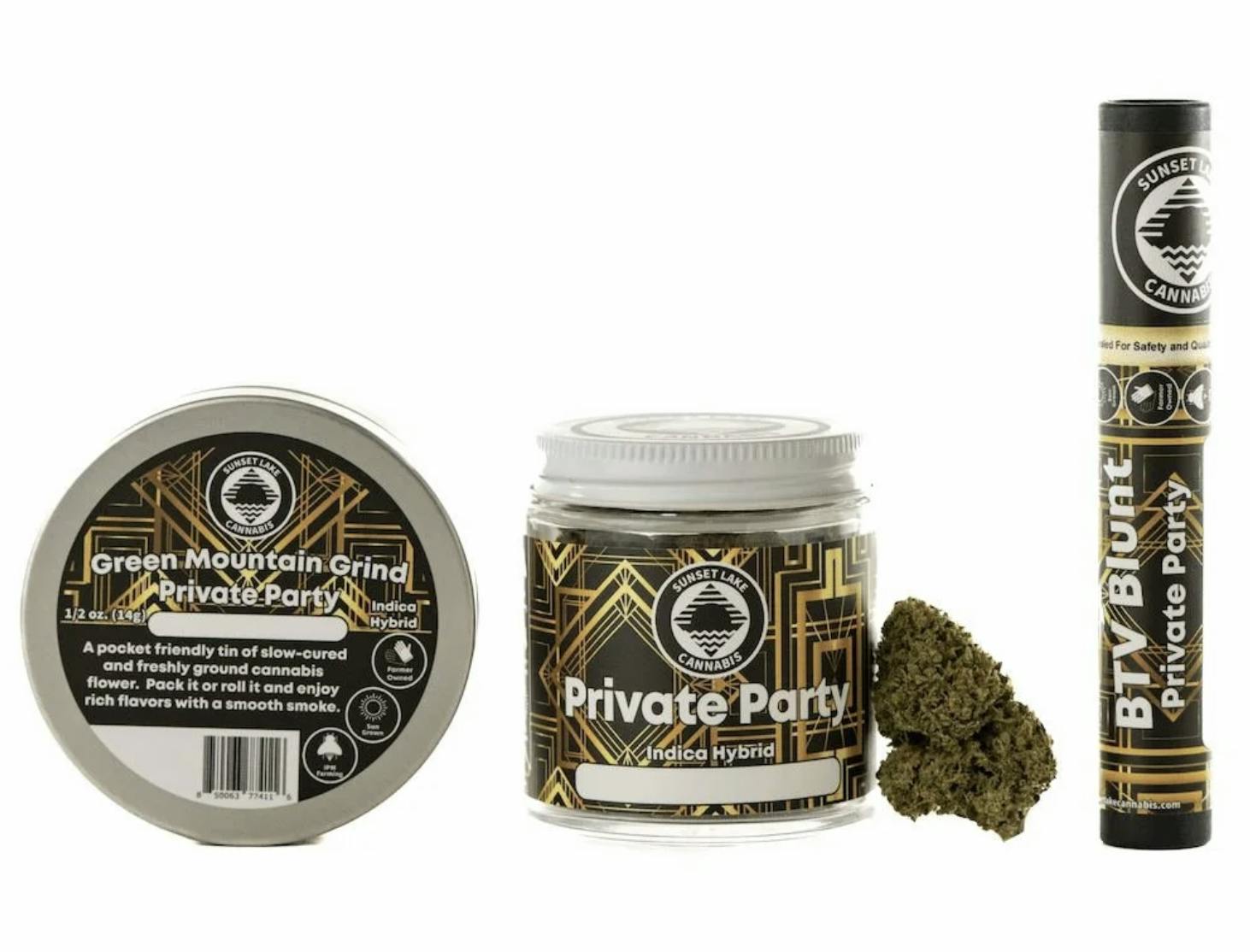 Sunset Lake- Private Party BTV Blunt 1g at Vermont Trap House