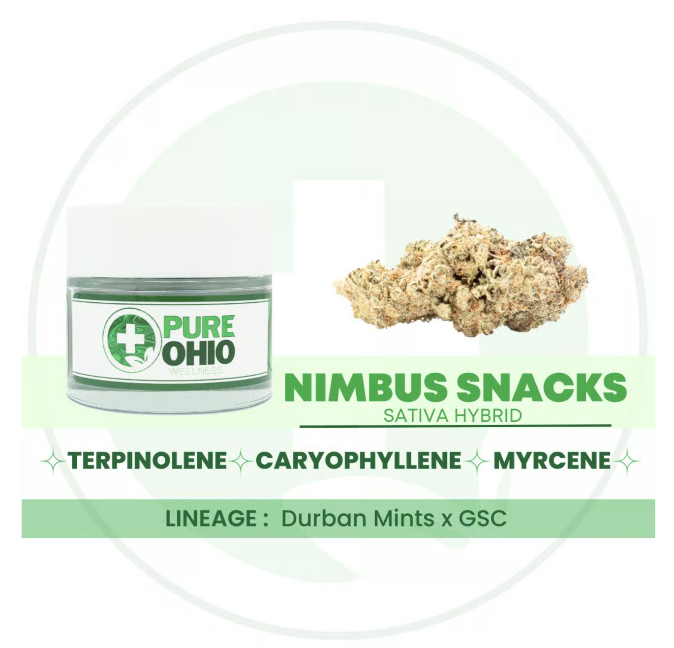 Nimbus Snacks - 2.83g at Feel State Dispensary - Urbana