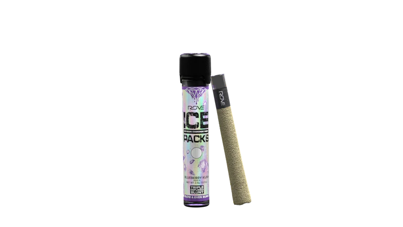 Rove Blueberry Kush - Infused Ice Pack Blunt (Rosin, Hash, and Diamonds) 2g, Infused Pre-Rolls