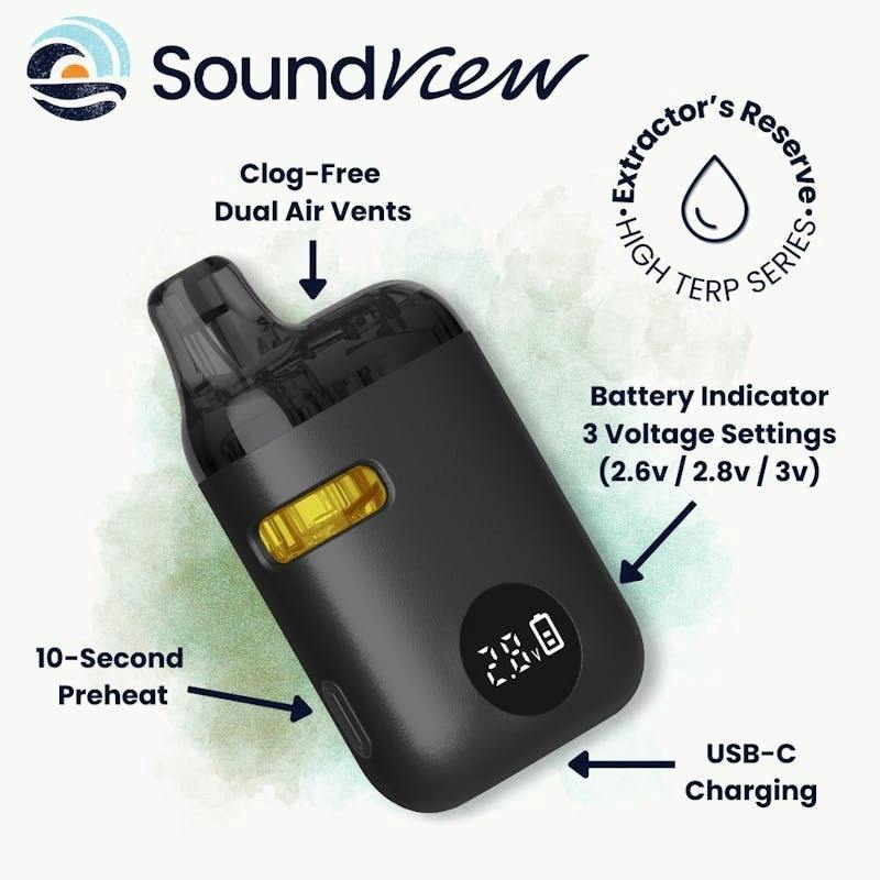 SoundView - Durban Poison 0.5g Extractor's Reserve High Terpene AIO by SoundView