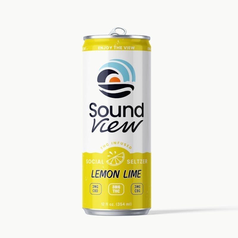 SoundView - Lemon Lime Seltzer Hemp-Derived 1:1:1 THC:CBD:CBG