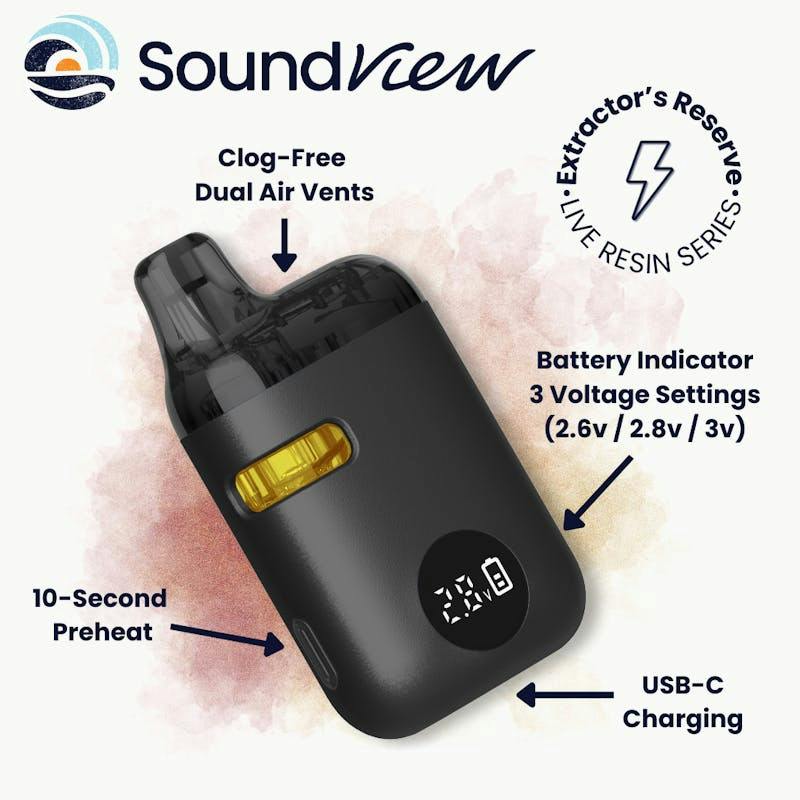 SoundView - Citrus Punch 1g Extractor's Reserve Live Resin AIO by SoundView