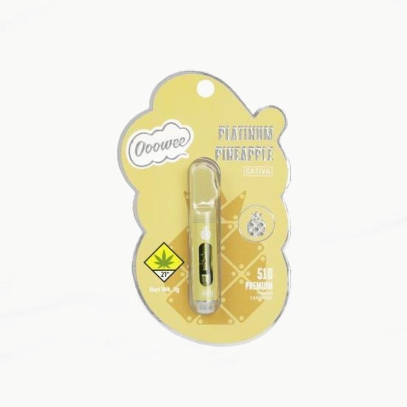 Platinum Pineapple Cartridge 1g by Ooowee