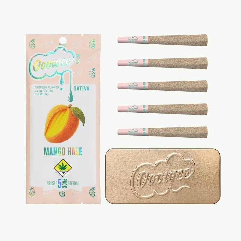 Mango Haze Pre Roll 1g | 5pk by Ooowee