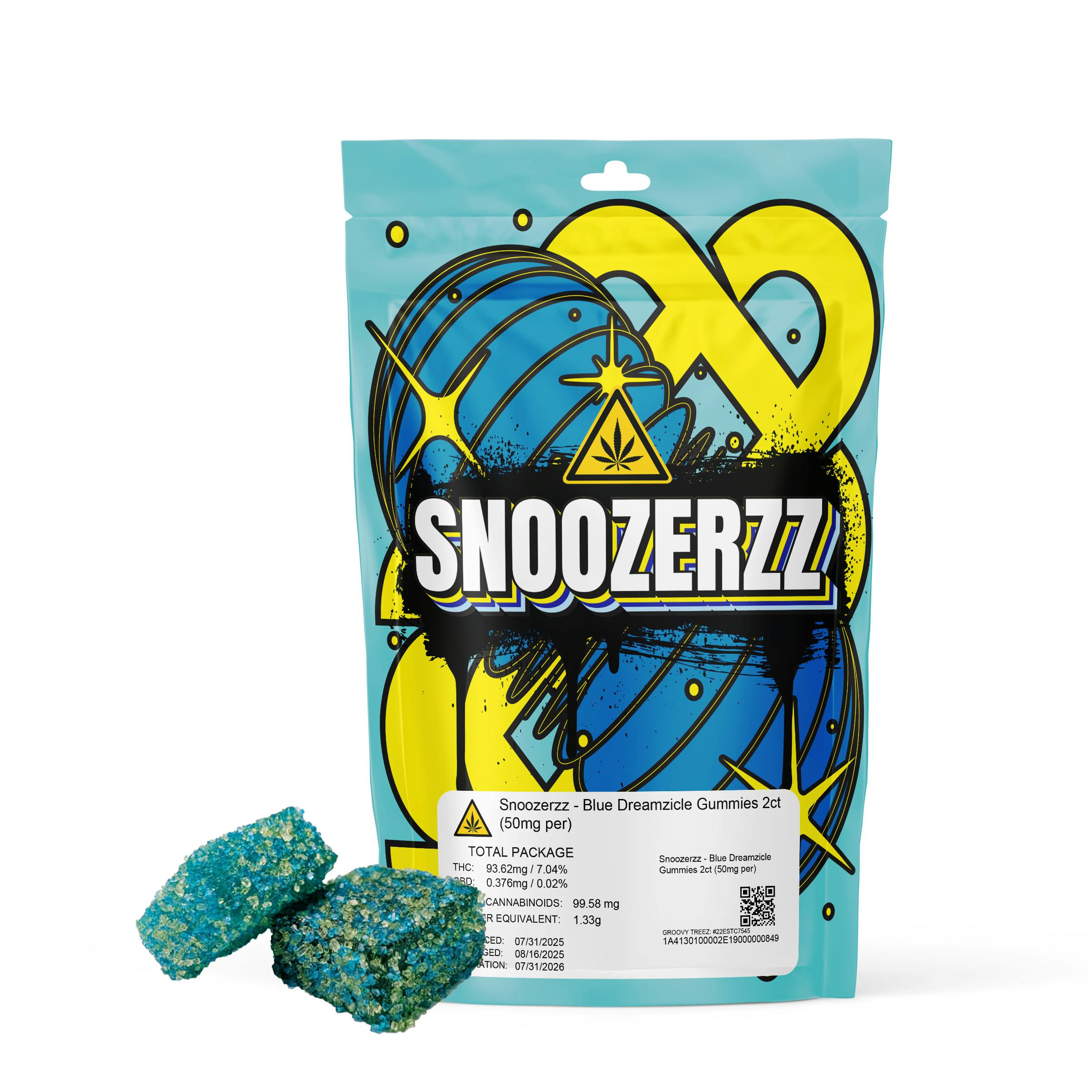 Snoozerzz - Blue Dreamzicle Gummies 10ct (50mg per) - Snoozerzz