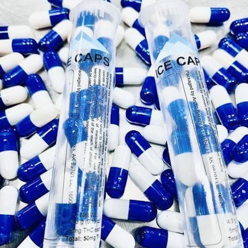 Arctic Ice Caps (Canna Caps) – Fog Dog – Indica – RSO – 100mg THC – 10 Pack