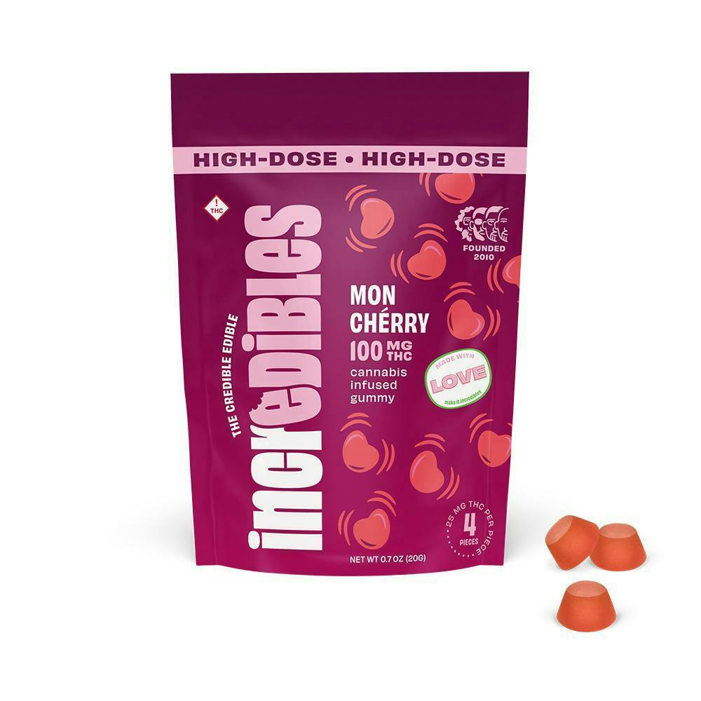 incredibles - Mon Cherry - Gummies - 100mg - 4pk