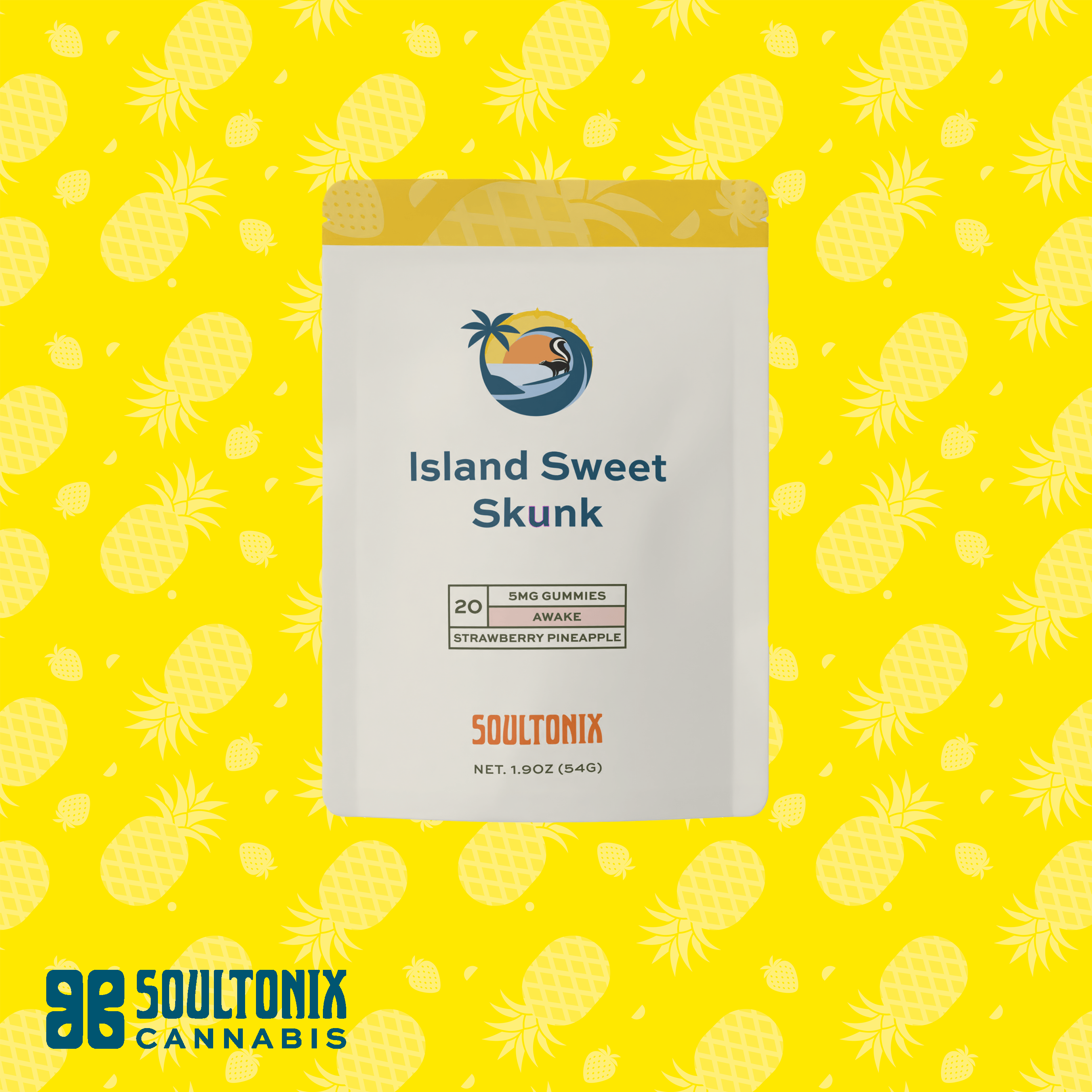 SoulTonix | Island Berry Gummies | 100mg | 20ct | 5mg/ea at Euphoria Wellness- Weed Dispensary Hamilton