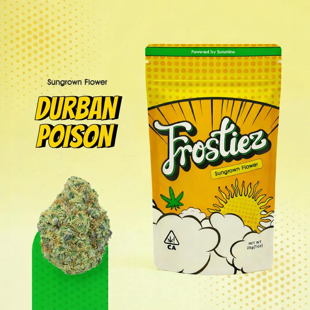 Durban Poison SunGrown Flower - 28g - Sativa - Frostiez
