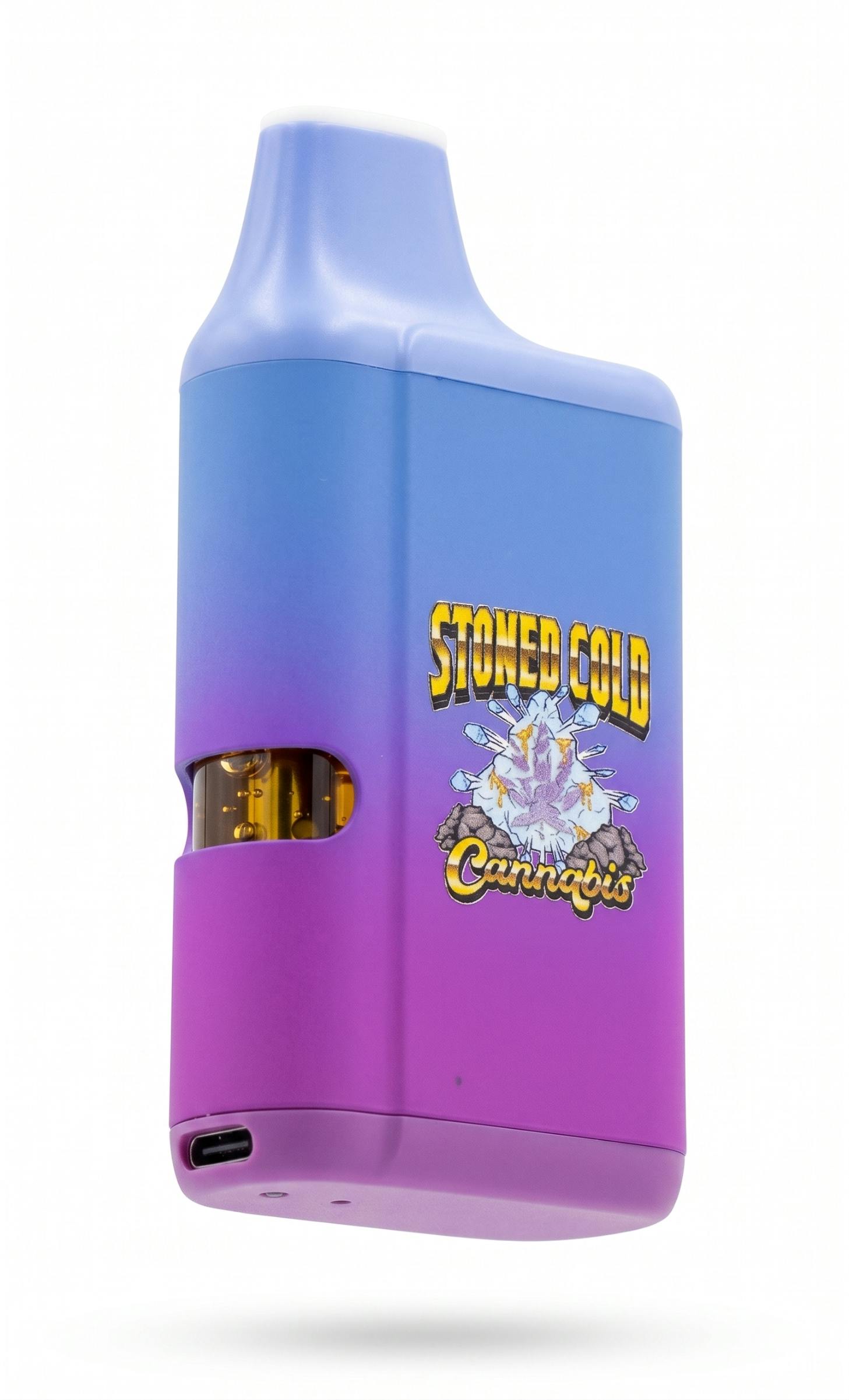 stoned disposable vape Cold Cannabis Brand Pens Projector Green Grape Ice - Flavor:Honolulu Blue