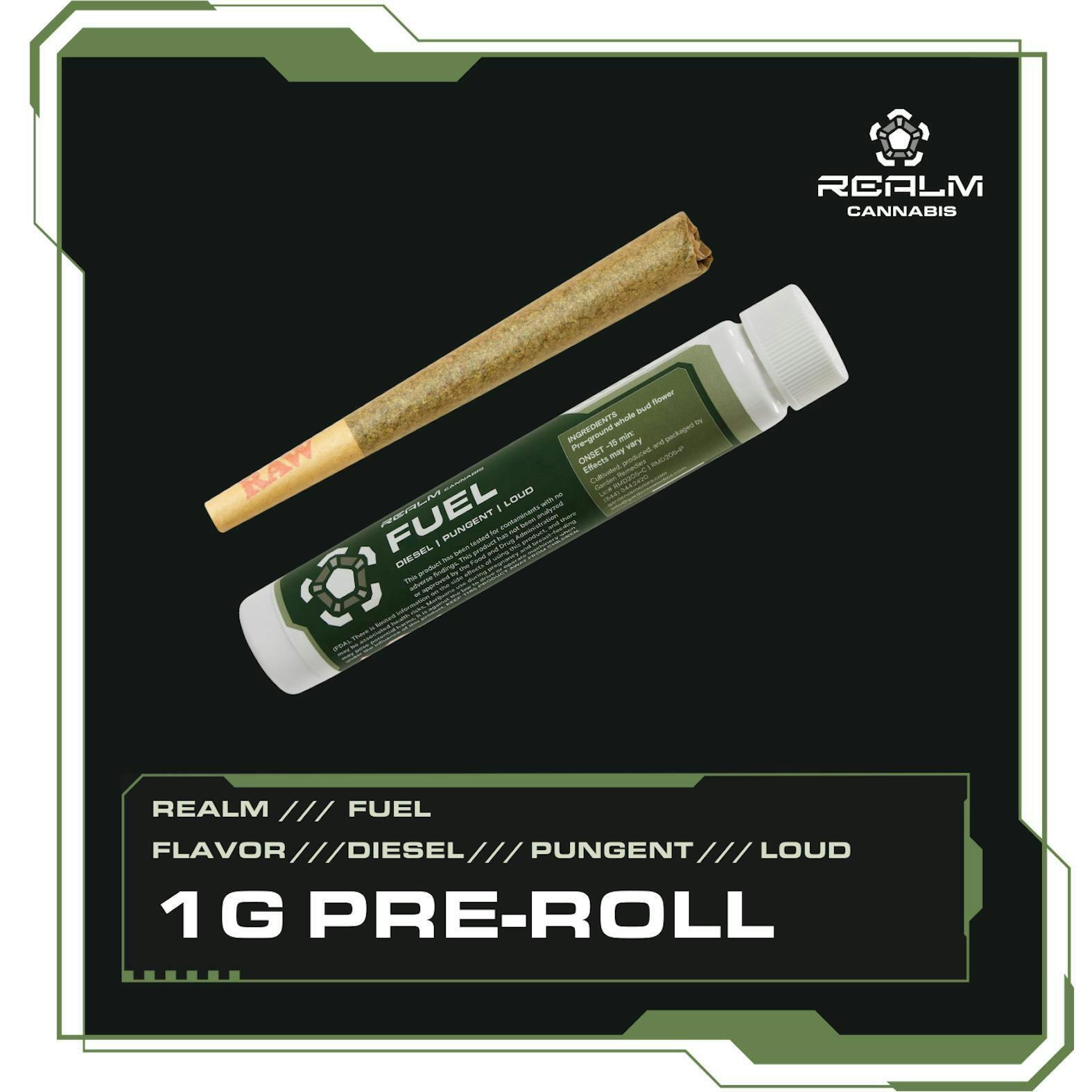 Fuel Realm | Stacks on Stacks | 1g Pre-Roll by Realm Cannabis