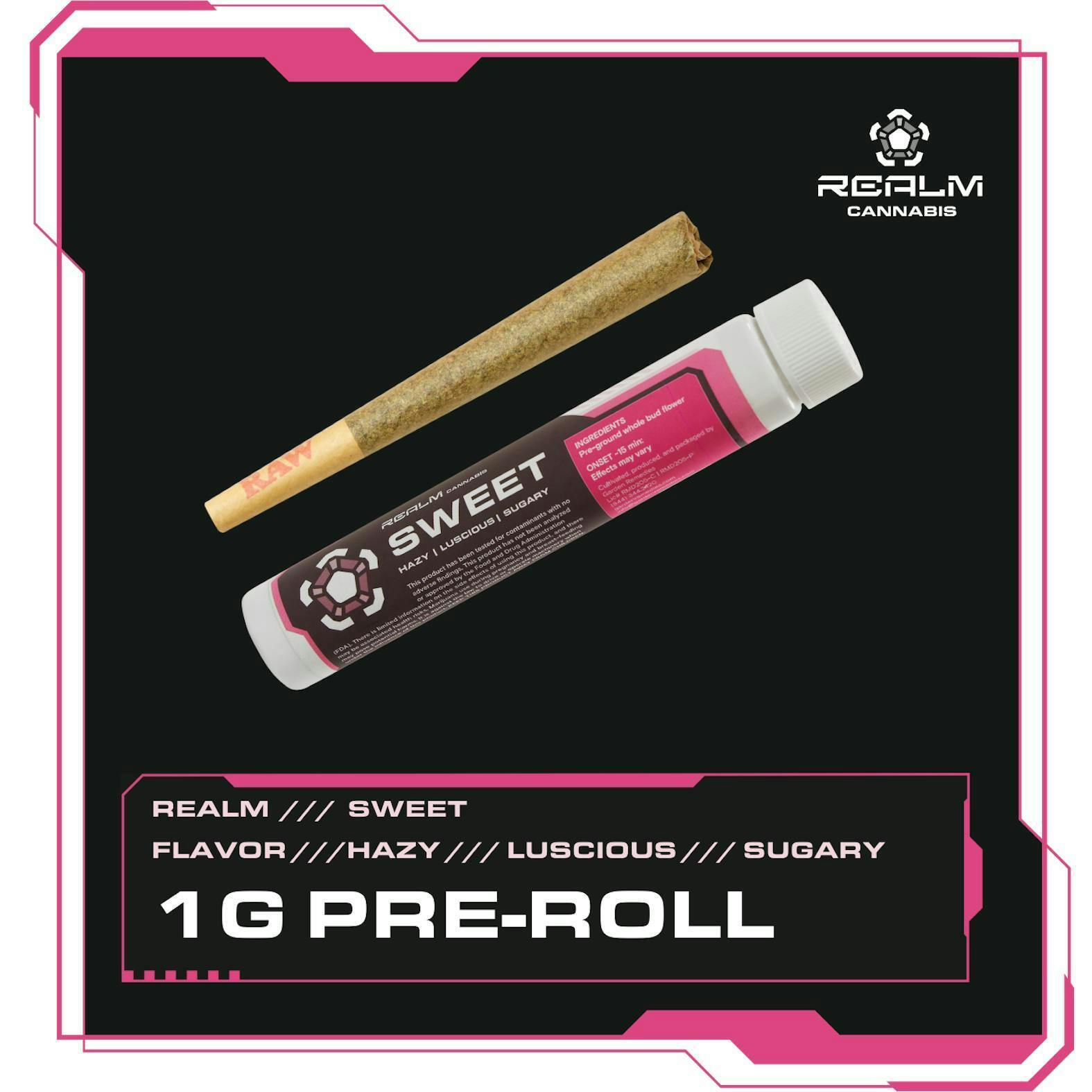 Sweet Realm | Shinigami | 1g Pre-Roll by Realm Cannabis