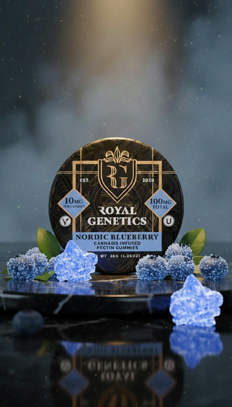 Nordic Blueberry Gummies 100mg by Royal Genetics