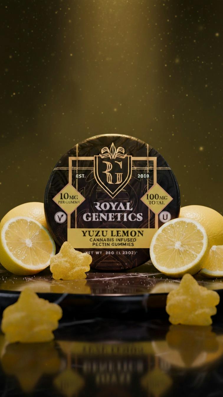 Yuzu Lemon Gummies 100mg by Royal Genetics