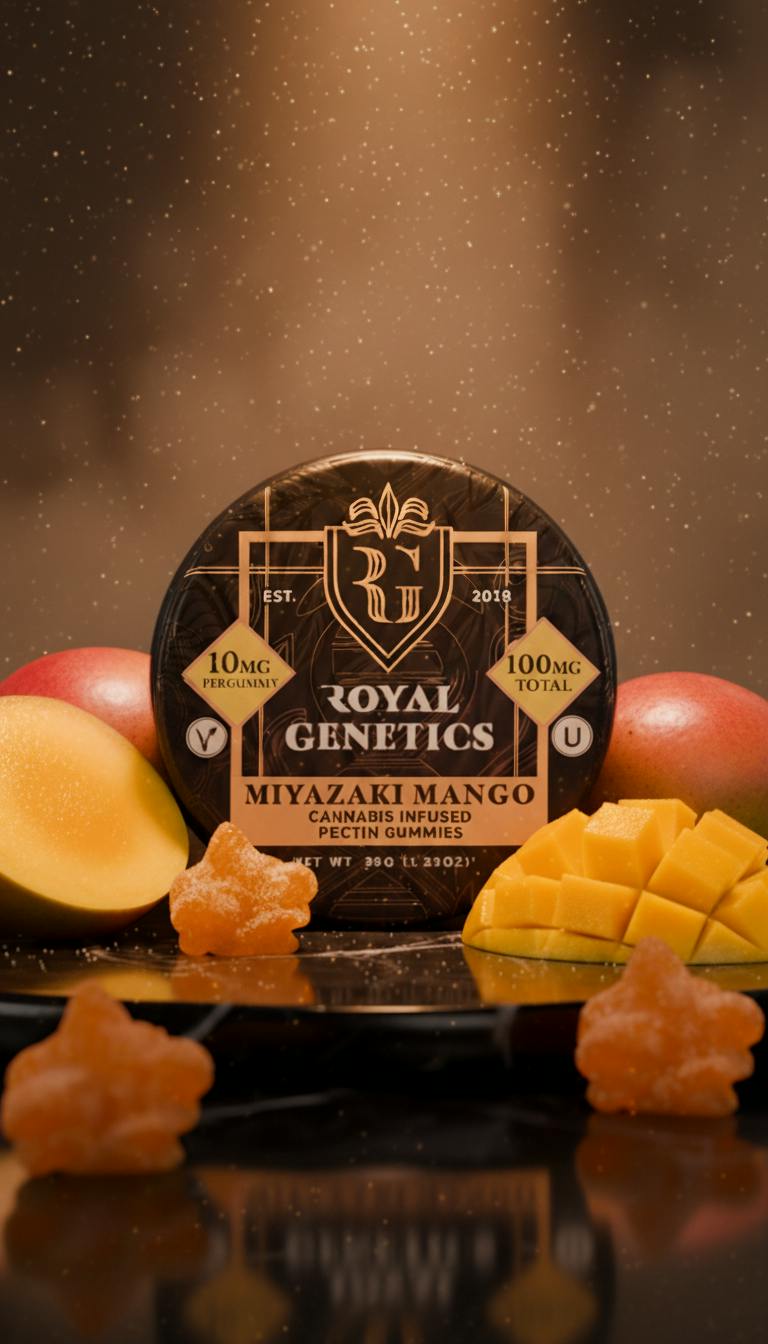 Miyazaki Mango Gummies 100mg by Royal Genetics