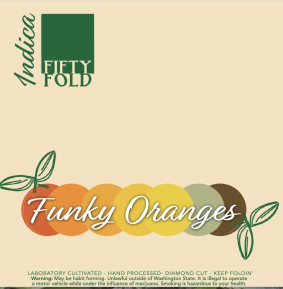 Fifty Fold - Funky Oranges Flower 3.5g by Fifty Fold