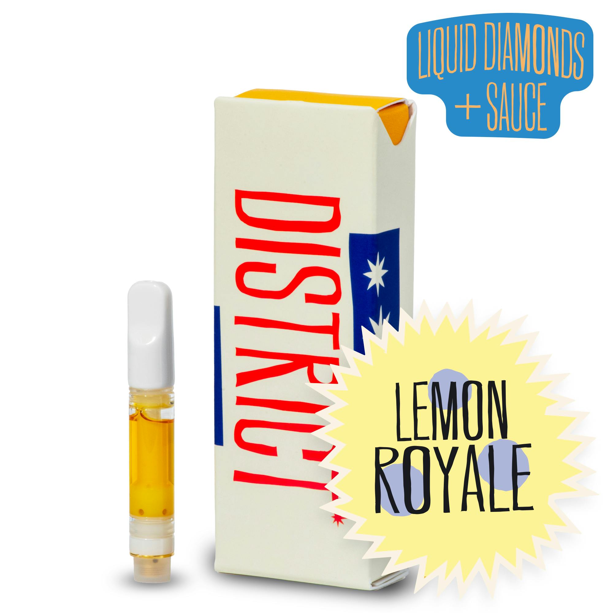 Lemon Royale Liquid Diamonds & Sauce Cartridge by District Cannabis