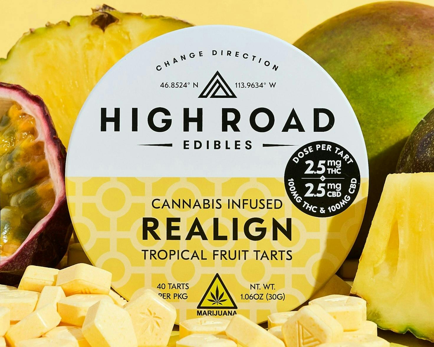 High Road Edibles | Fruit Tarts - Tropical (Realign) by High Road Edibles