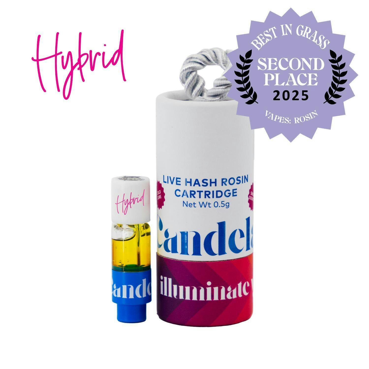 Ice 101 | Live Hash Rosin Cartridge | .5g by Candela
