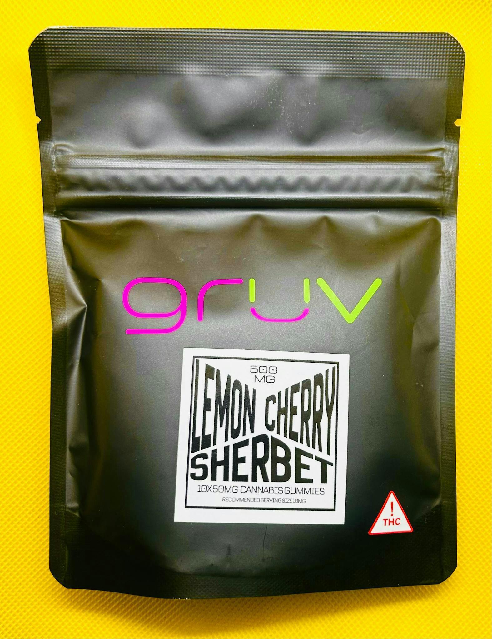 Lemon Cherry Sherbet – Gummies – 500mg by Gruv