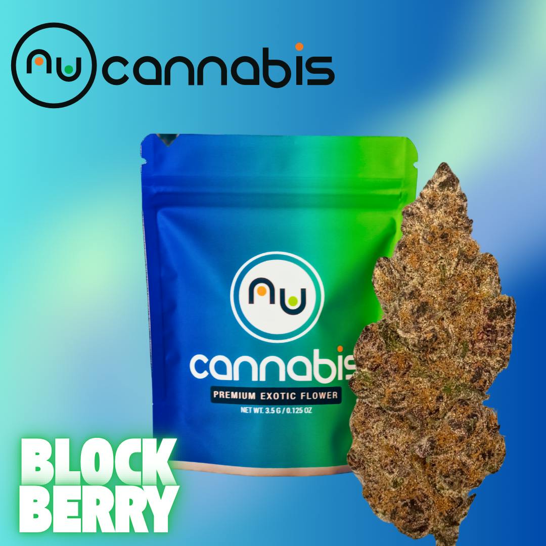 NuCannabis - Blockberry 3.5g - PREMIUM INDOOR FLOWER - Nu Cannabis Brand